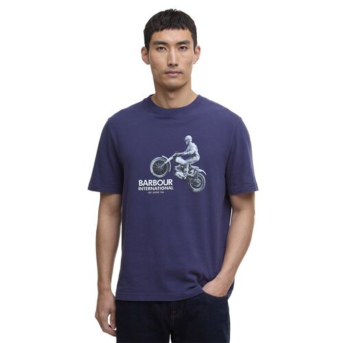 Barbour International Jump Archive Graphic T-Shirt